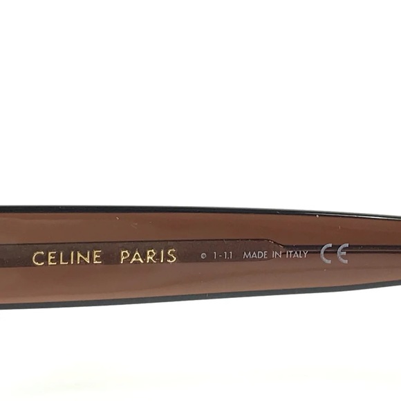 CELINE 57mm Gradient Square Sunglasses in
Transparent Brown/Brown - Picture 11 of 13